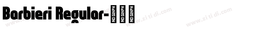 Barbieri Regular字体转换